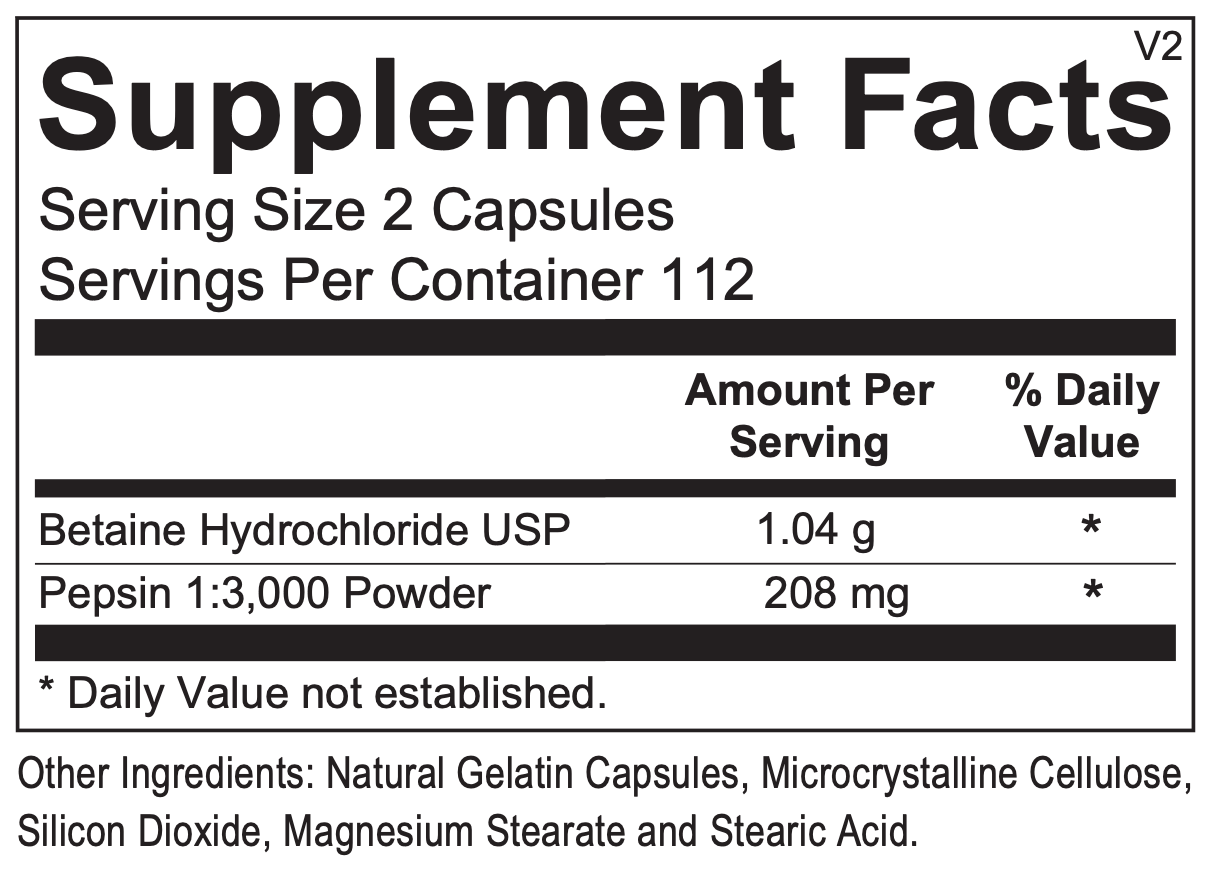 Betaine and Pepsin