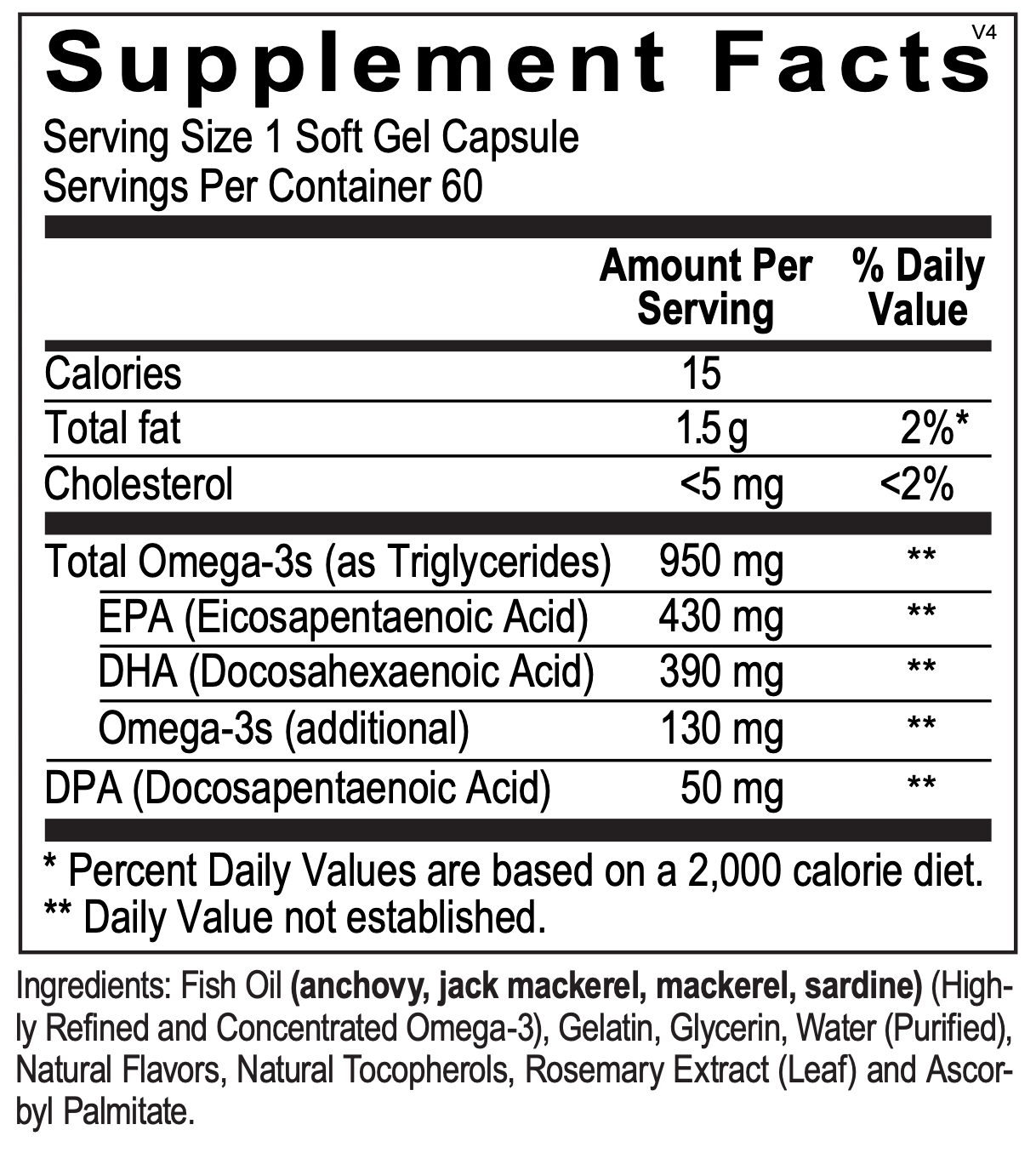 Omega 3 Fish oil