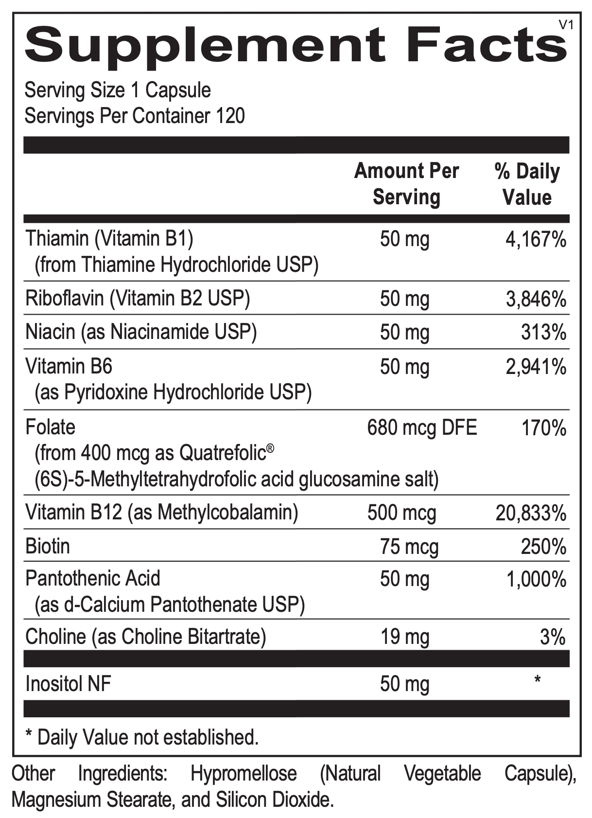 Methyl B Complex (Larger Bottle Size)