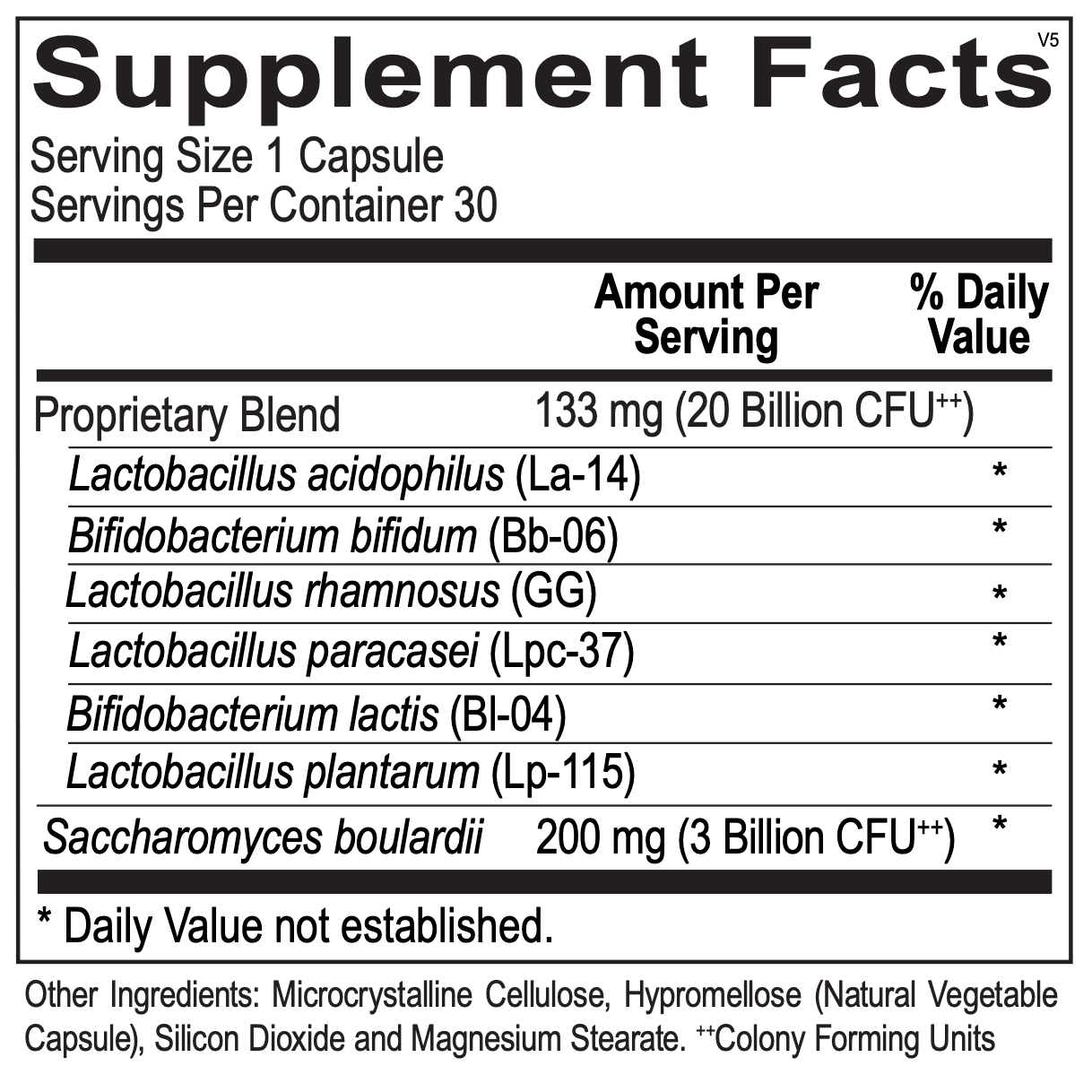 Probiotic 20 Billion with S. Boulardii