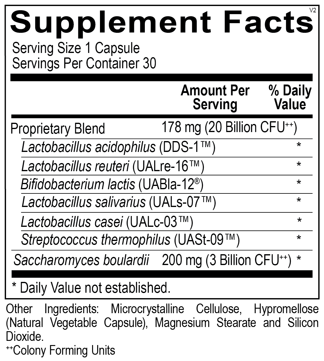 Probiotic 20 Billion with L. Reuteri