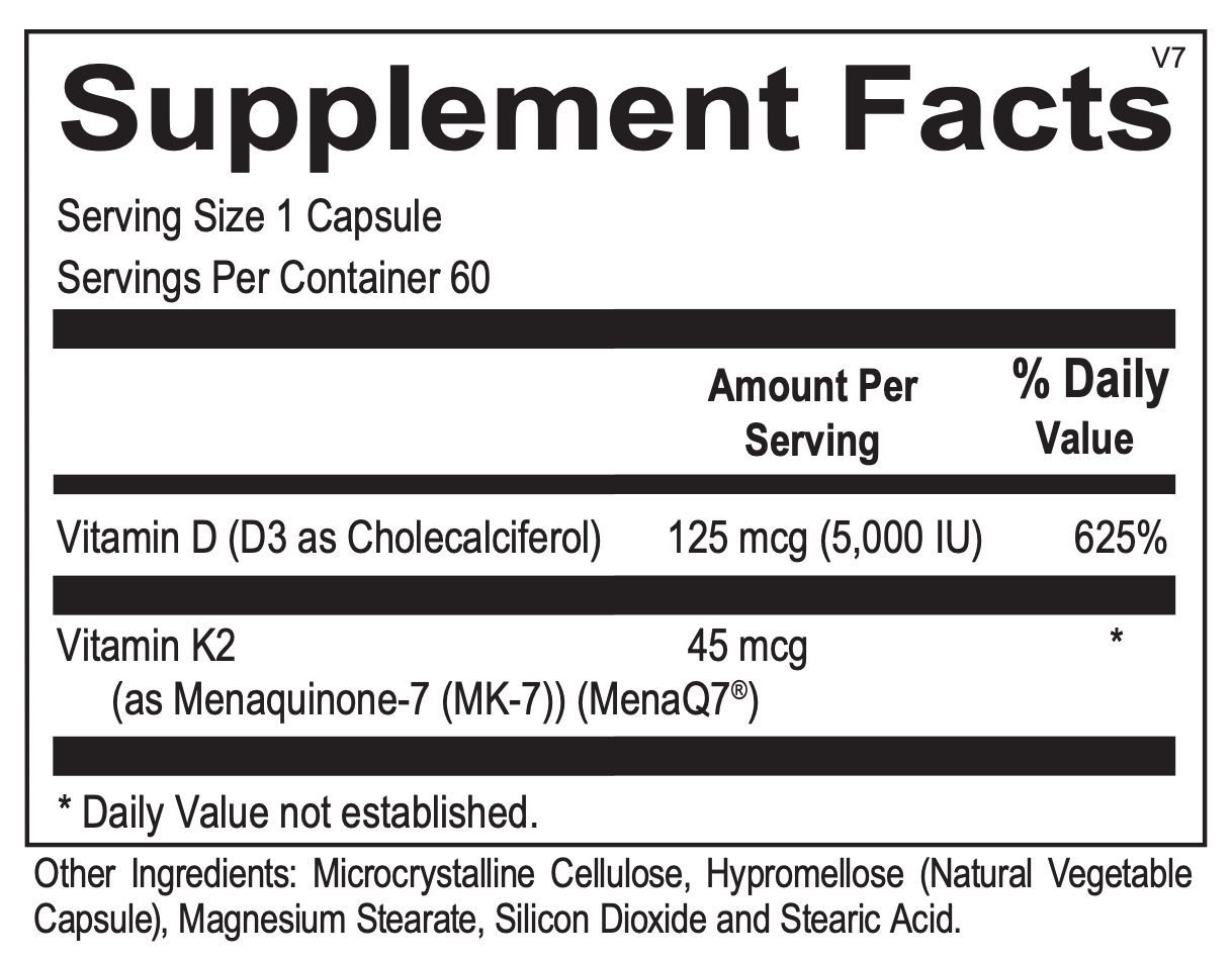 Vitamin D3 with K2