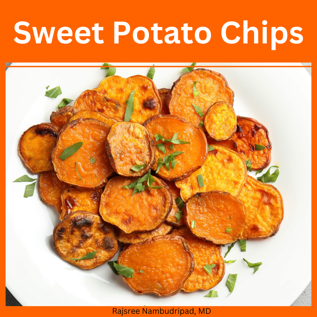 Crispy Baked Sweet Potato Chips