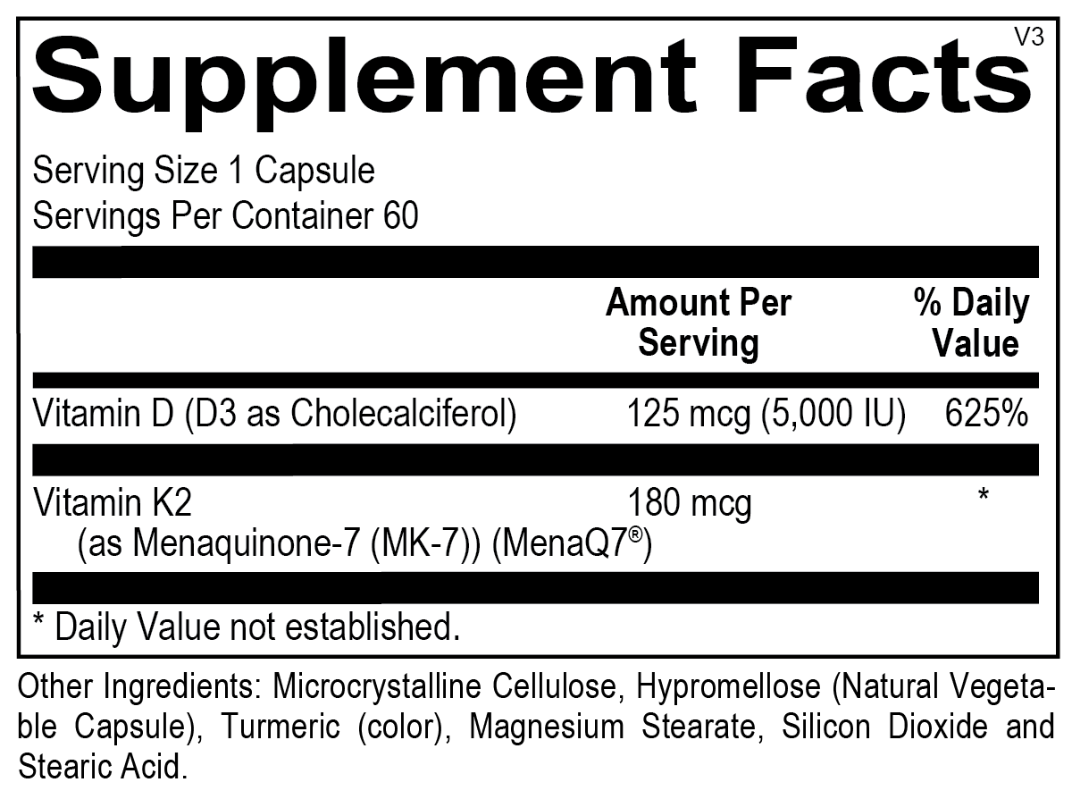 Vitamin K2 with D3