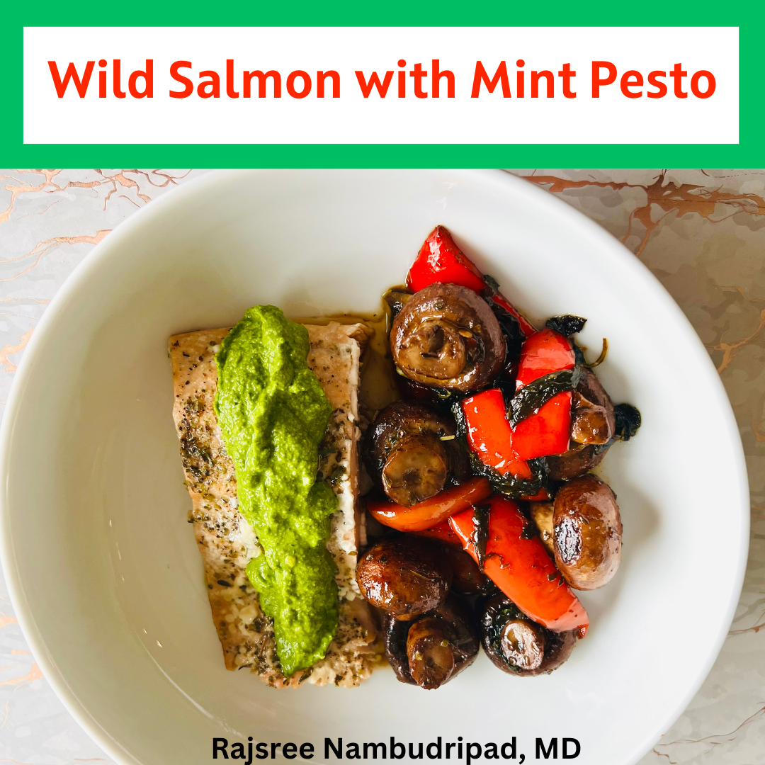 Wild Salmon with Mint Pesto