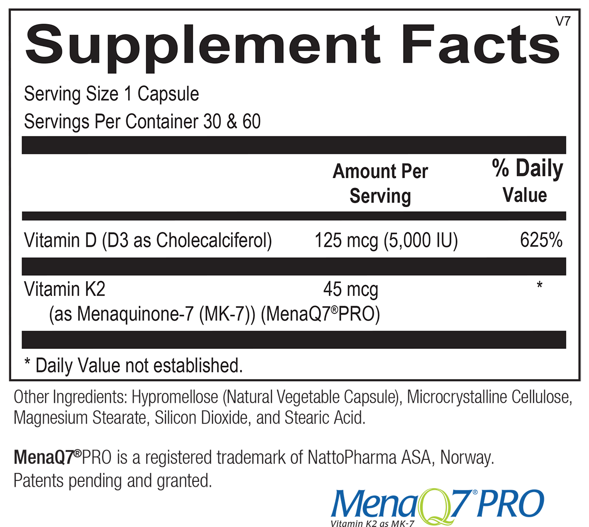 Vitamin D3 with K2